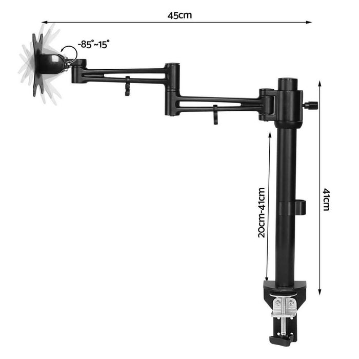 Artiss Monitor Arm Mount Single Black