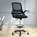 Artiss Office Chair Veer Drafting Stool Mesh Chairs Flip Up