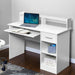 Artiss Office Computer Desk With Storage - White