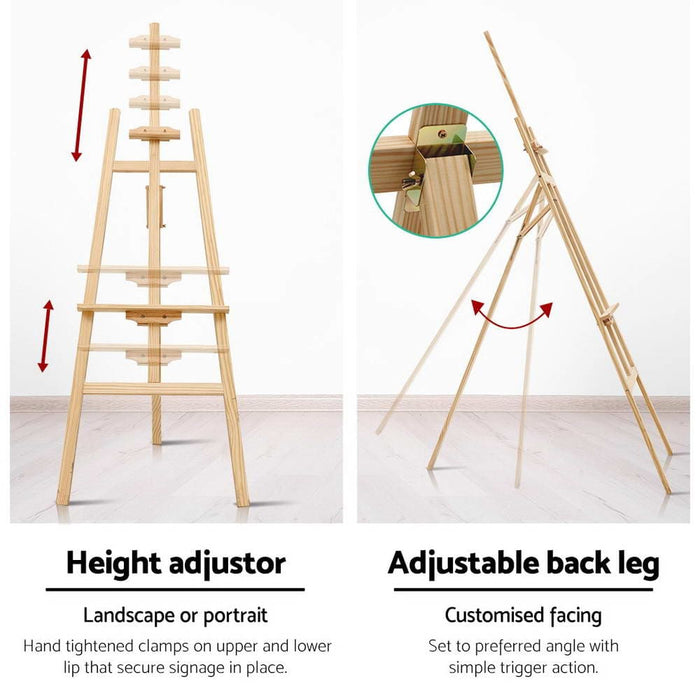 Artiss Painting Easel Stand Wedding Wooden Easels Tripod