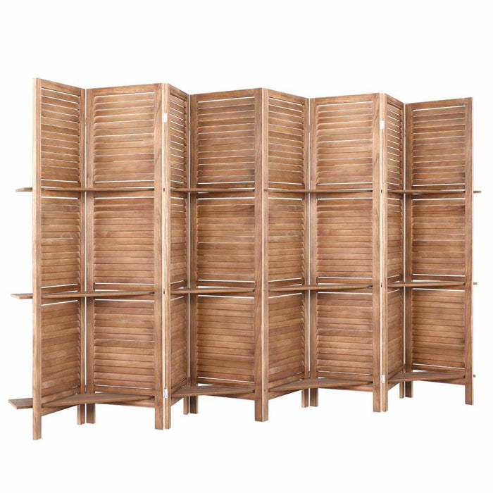 Artiss Room Divider Screen 8 Panel Privacy Dividers Shelf