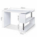 Artiss Rotary Corner Desk With Bookshelf - White