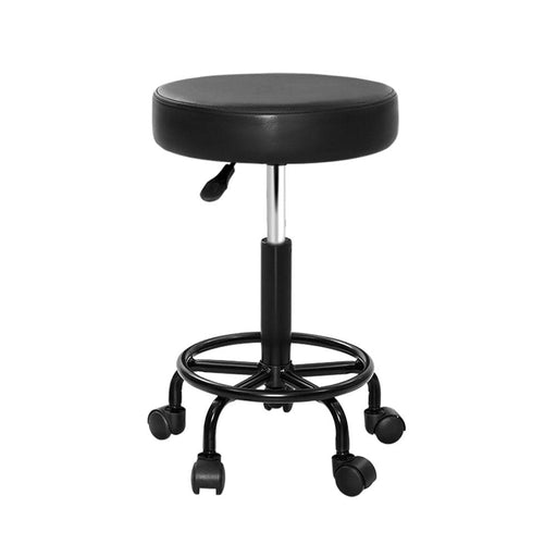 Goslash Picks Artiss Round Salon Stool Stools Black Swivel