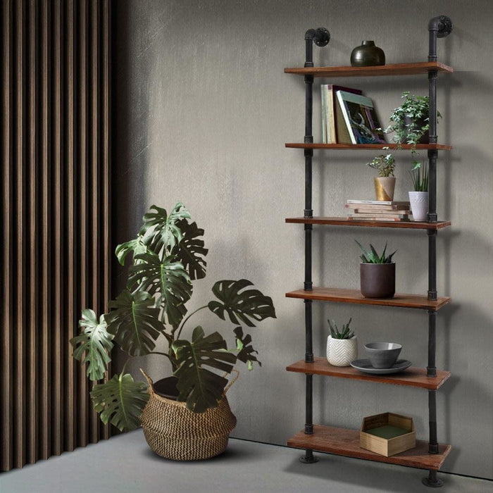 Artiss Rustic Wall Shelves Display Bookshelf Industrial Diy