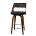 Artiss Set Of 4 Wooden Bar Stools Pu Leather - Black