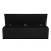 Artiss Storage Ottoman Blanket Box Black Large Leather Rest