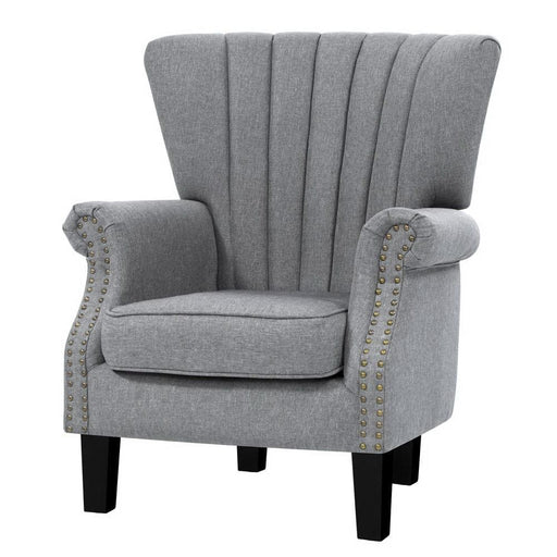 Artiss Upholstered Fabric Armchair Accent Tub Chairs Modern