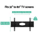 Artiss Tv Wall Mount Bracket Tilt Swivel Full Motion Flat