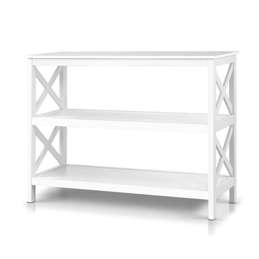 Artiss Wooden Storage Console Table - White