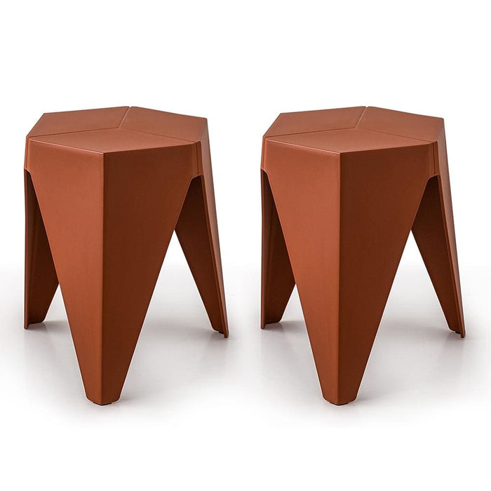 Artissin Set Of 2 Puzzle Stool Plastic Stacking Stools