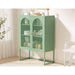 Artissin Buffet Sideboard Metal Locker Display Shelves