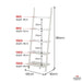 Aster 5-tier Ladder Shelf - White