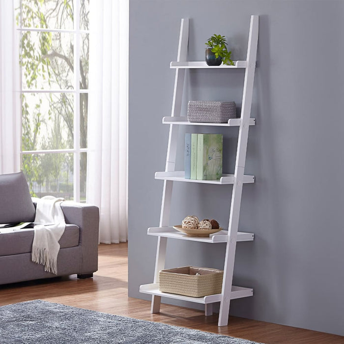 Aster 5-tier Ladder Shelf - White