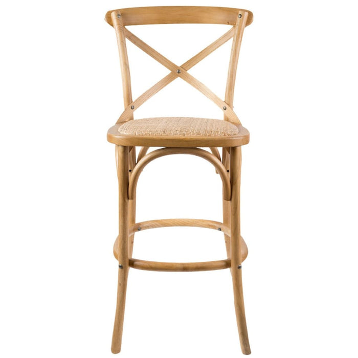 Aster 3pc Crossback Bar Stools Dining Chair Solid Birch