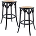 Aster 2pc Round Bar Stools Dining Stool Chair Solid Birch