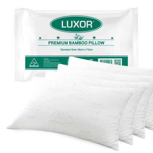 Australian Made Bamboo Cooling Pillow Standard Size Four