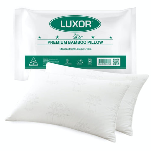 Australian Made Bamboo Cooling Pillow Standard Size Twin