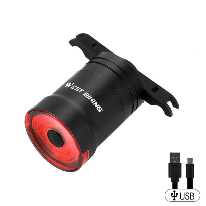 Auto Brake Sensing Waterproof Led Smart Bicycle Light