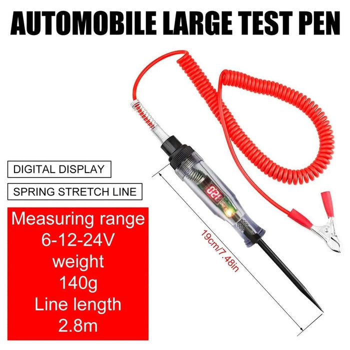 Auto Circuit Tester 6v 24v Car Diagnostic Probe With Light