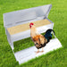 Automatic Chicken Feeder Self Open Poultry Alumnium Treadle