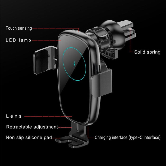 15w Automatic Clamping Car Wireless Charger