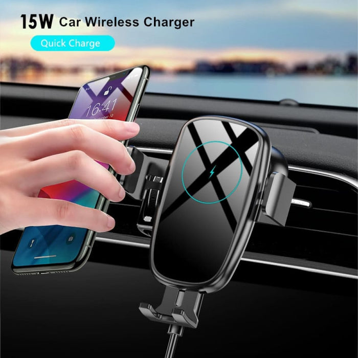 10w Automatic Clamping Wireless Charger With Infrared