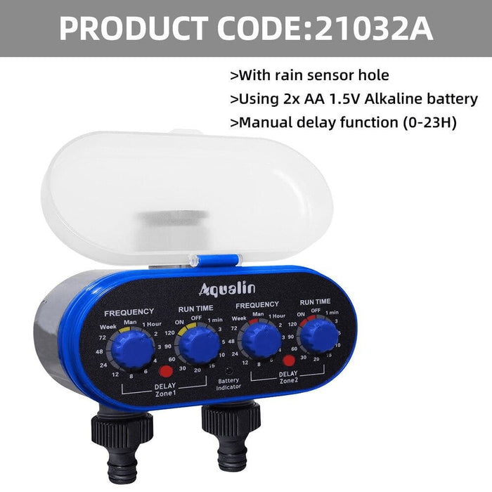 Automatic Two Outlet Four Dials Water Timer Controller