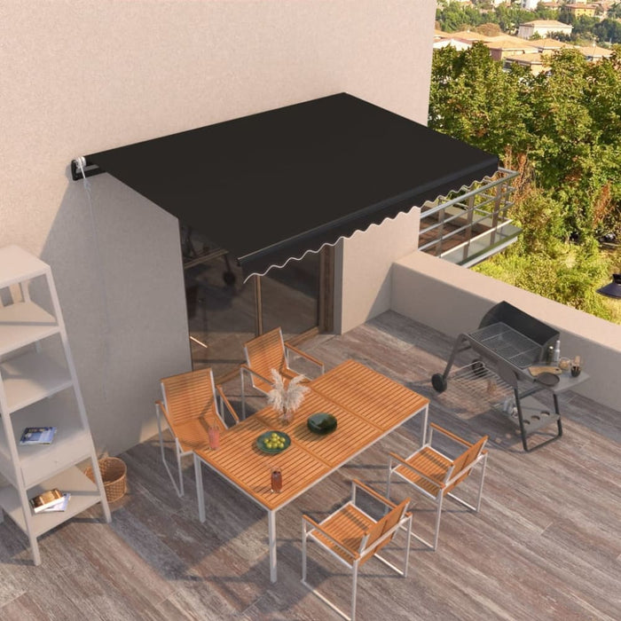 Automatic Retractable Awning 400x300 Cm Anthracite Tbkpiio