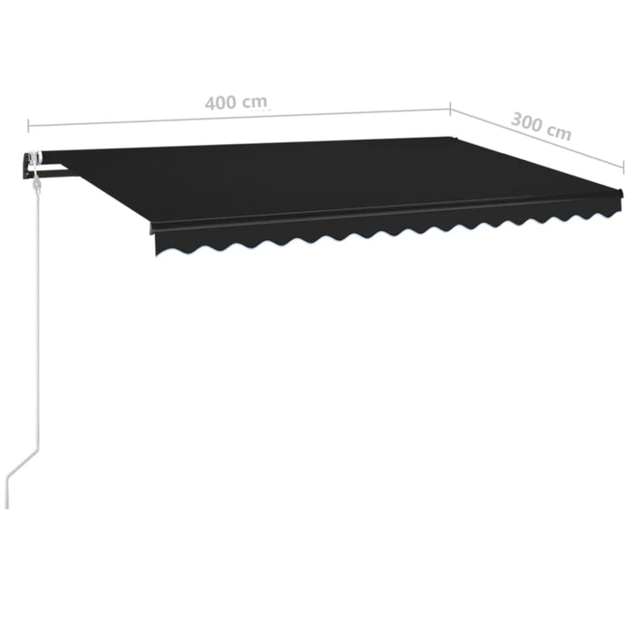 Automatic Retractable Awning 400x300 Cm Anthracite Tbkpiio