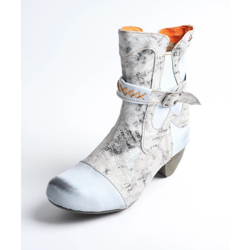 Autumn Womens Fashion Leather Printing Short Boots