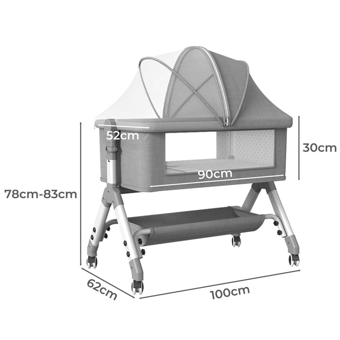 Goslash Picks Baby Cot Bed Crib Portable Bassinet Safety