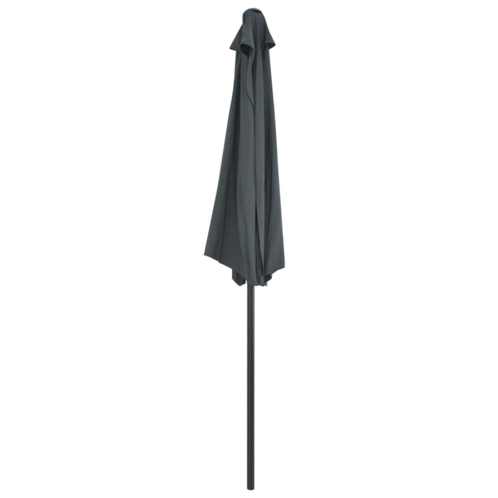 Balcony Parasol With Aluminium Pole Anthracite 270x135 Cm