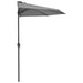 Balcony Parasol With Aluminium Pole Anthracite 300x150 Cm