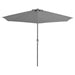 Balcony Parasol With Aluminium Pole Anthracite 300x150 Cm