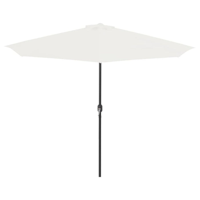 Balcony Parasol With Aluminium Pole Sand 300x150 Cm Half