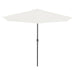 Balcony Parasol With Aluminium Pole Sand 300x150 Cm Half