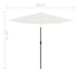 Balcony Parasol With Aluminium Pole Sand 300x150 Cm Half