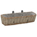 Balcony Planter 2 Pcs Wicker With Pe Lining 60 Cm Xalnxk