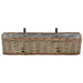 Balcony Planter 2 Pcs Wicker With Pe Lining 60 Cm Xalnxk