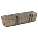 Balcony Planter 2 Pcs Wicker With Pe Lining 60 Cm Xalnxk