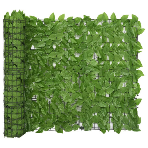 Balcony Screen With Green Leaves 300x100 Cm Topakk