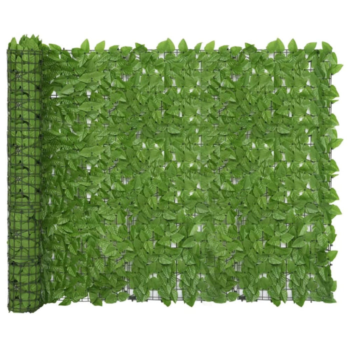 Balcony Screen With Green Leaves 300x150 Cm Toppbt