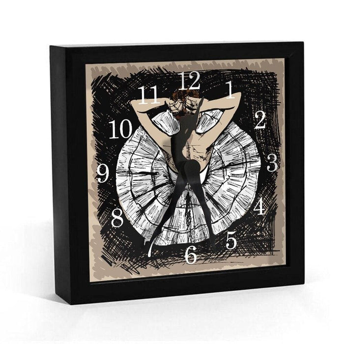 Ballerina Hexagon Desk Withall Clock