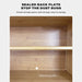 Bamboo Dustproof Cup Storage Cabinet With Sliding Acrylic