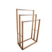 Bamboo Towel Bar Metal Holder Rack 3-tier Freestanding