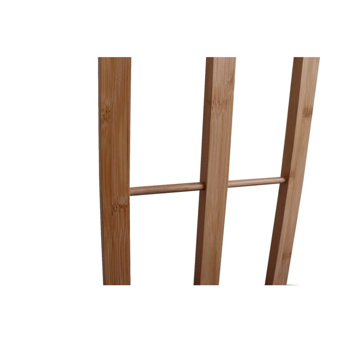 Bamboo Towel Bar Metal Holder Rack 3-tier Freestanding