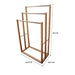 Bamboo Towel Bar Metal Holder Rack 3-tier Freestanding