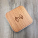 Bamboo Wood Portable Qi Wireless Charger Fast Charging Pad