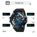 Pu Band Dual Display Sport Wrist Watch