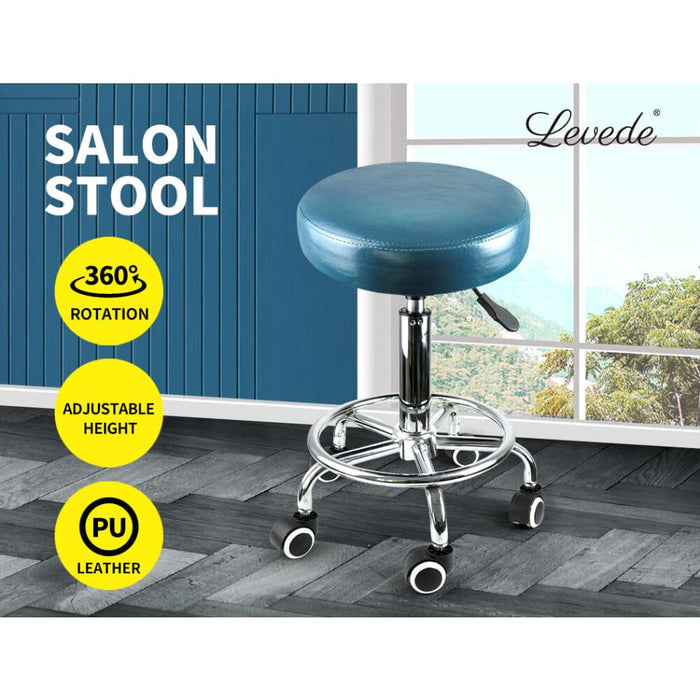 Bar Stools Salon Stool Swivel Barber Dining Chair Pu